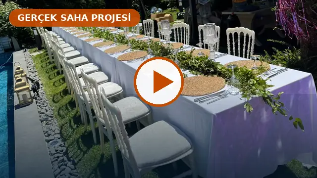 İstanbul Genelinde Masa Sandalye Kiralama Projesi gerçek saha videosu